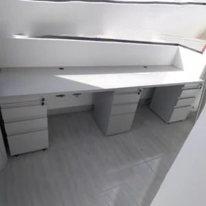 Isla Recta de 3 Puestos con Archivador 2x1